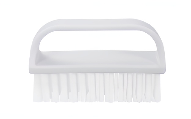 4'' x 1-1/2'' White Nail Brush